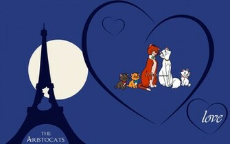 Cartoons Wallpaper The Aristocats Paris Love