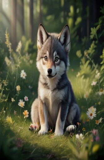 Baby Wolf Wallpaper