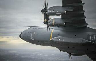 Wallpaper The Plane Military Transport Four Engine Turboprop