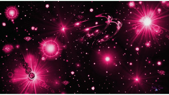 Pink Black Background Wallpaper