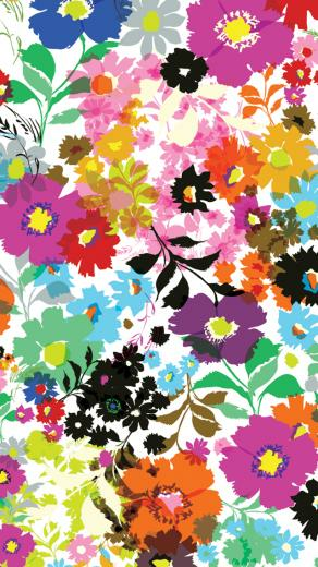 Image For Candyshell Inked By Speck Wallpaper Bold Blossoms White