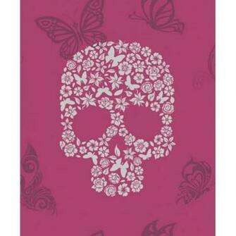 Home Shop By Brand Muriva Skulls Pink Wallpaper