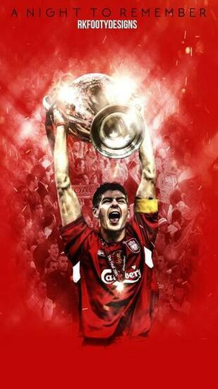 Steven Gerrard Ucl iPhone Wallpepar By Rkfootydesigns On