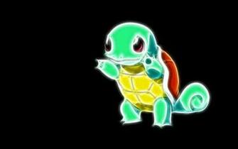 Pokemon Squirtle Black Background Wallpaper