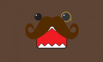 Domo Moustache Wallpaper Wallpoper