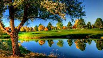 Glassy River In Nature Wallpaper