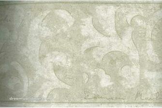 Green Acanthus Scroll Wallpaper Border