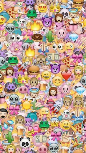 Cute Emoji iPhone Wallpaper Image By