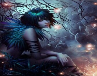 Dark Fairy Desktop Wallpaper