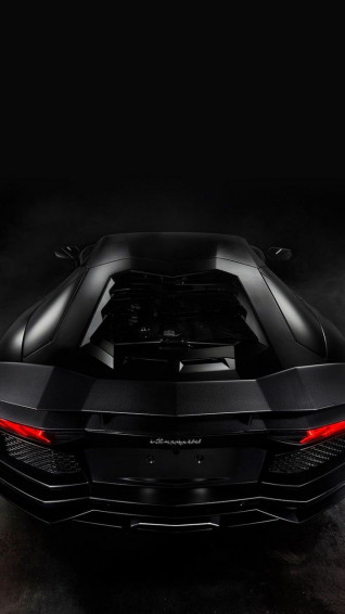 Lamborghini Aventador Black iPhone Wallpaper