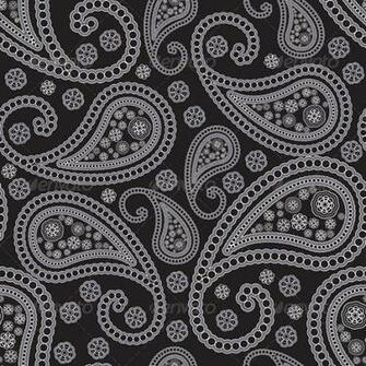 Black Bandana Print Wallpaper Seamless Paisley Patterns