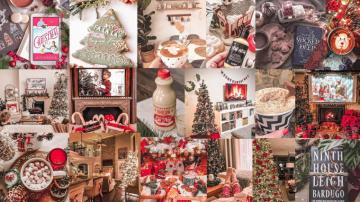 Christmas Aesthetic Wallpaper Collage For Desktop Computers Imac