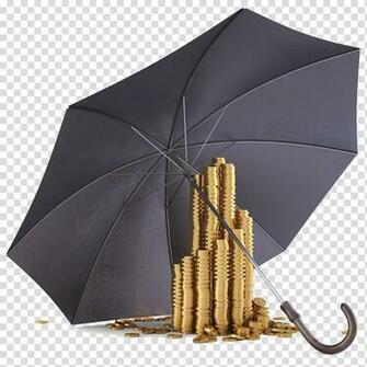 Investment Bank Saving Fixed Deposit Investor Gold And Umbrella