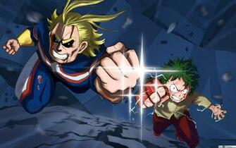 My Hero Academia Two Heroes All Might Izuku Midoriya HD