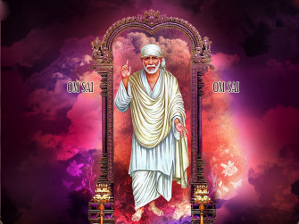 Om Sai Ram Shirdi Baba HD Wallpaper