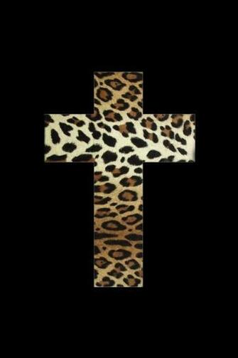 Background Cheetahs Prints Crosses iPhone Wallpaper