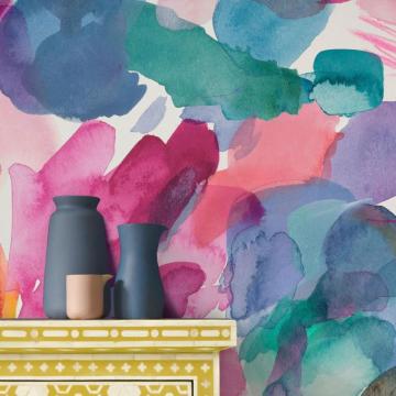 Sienna Abstract Wallpaper 20m Watercolour