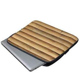 Faux Log Cabin Siding Background Laptop Computer Sleeve