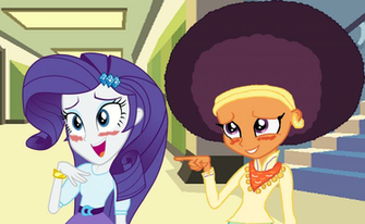 Rarity Image Eqg X Saffron Masala With An Afro HD