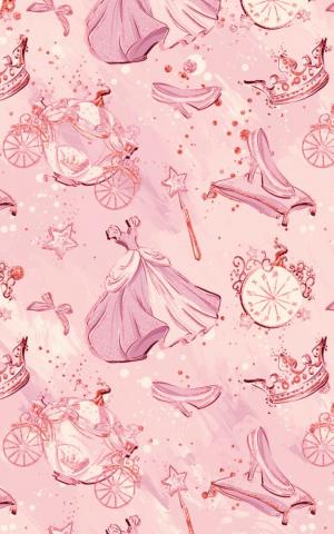 Pink Cinderella iPhone Wallpaper