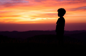 Shadow Boy Sunset Wallpaper