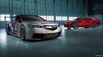 Acura Tlx Concept And Gt Race Car HD Wallpaper