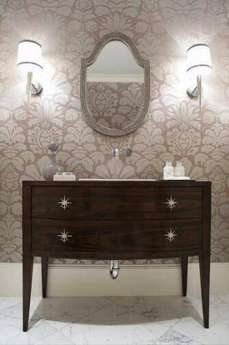Powder Room Wallpaper Ideas Grasscloth
