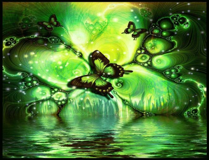 Cool Green Neon Background Wallpaper HD Background