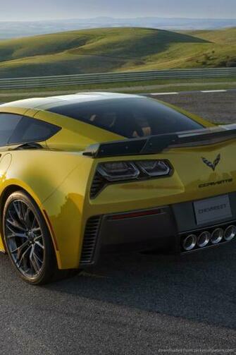 Chevrolet Corvette Z06 Back Wallpaper For iPhone