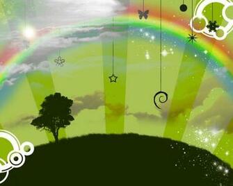 Debian Sunlight Logos Wallpaper Linux