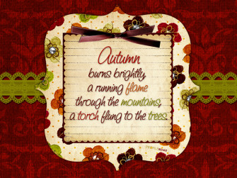 Autumn Quote Wallpaper