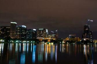 Miami Skyline At Night Wallpaper
