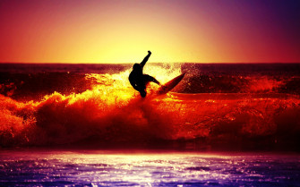 HD Surf Beach Wallpaper