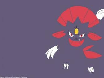 Minimalist Wallpaper Of Weavile From Pokemon Paperpull