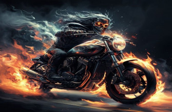 Ghost Rider Bike Wallpaper