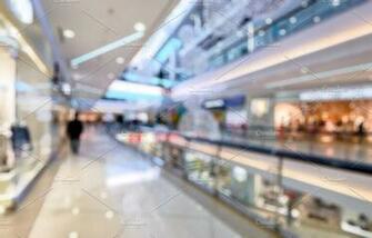 Mall Interior As Blur Background Industrial Photos Creative Market