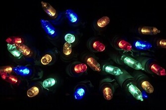 Led Christmas Lights Background Wallpaper High Definition