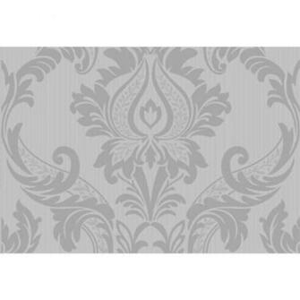 Wilko Best Damask Grey Wallpaper At