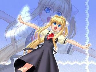 Air Kamio Misuzu Girl Blonde Joy Blue Eyes Stock Photos