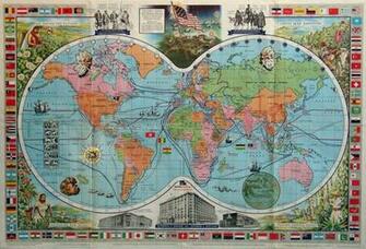 Old Spice Mappemonde Wallpaper