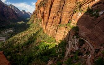 Landing Trail In Zion National Park Utah HD Bing Wallpaper Archive