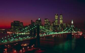 New York Skyline At Night Wallpaper HD City