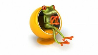 With Love Heart Funny Cartoon Frog 3d Dancing