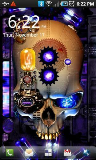 Steampunk Skull Live Wallpaper Android Apps On Google Play