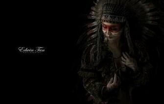 Wallpaper Woman Feathers Native American With Makeup Image For