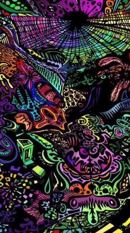 3d iPhone Wallpaper HD Dark Colorful
