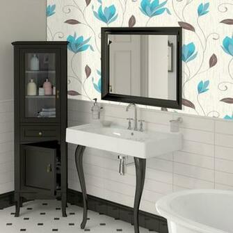 Shop By Style Floral Synergy Teal And Brown Wallpaper