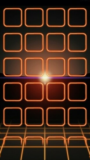 Neon Orange Wallpaper