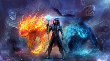 Fantasy Mage Wizard Sorcerer Art Artwork Magic Magician