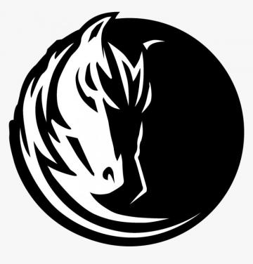 Dallas Mavericks Logo Black And White Wallpaper